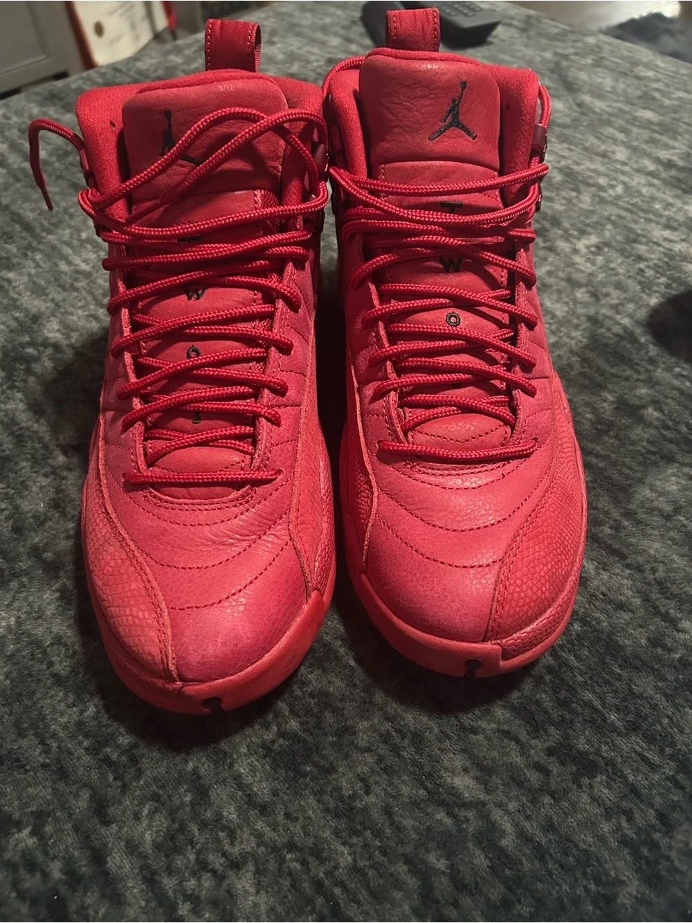 Jordan 12s All-Red High Top